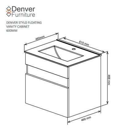 Denver stylo floating Bathroom Vanity | Chobe