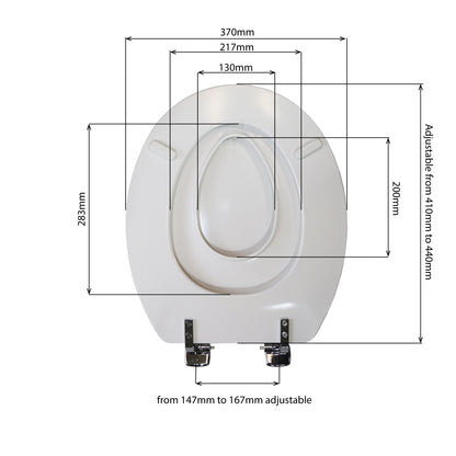 Bemis Moulded wood White Toilet Seat