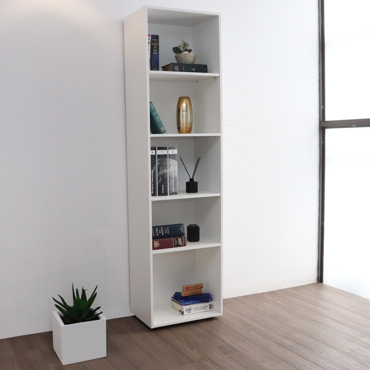 Denver 5 Shelves Open Storage | White