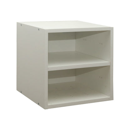 CUBEO Home Storage Cube - 1 Box With Shelf | White