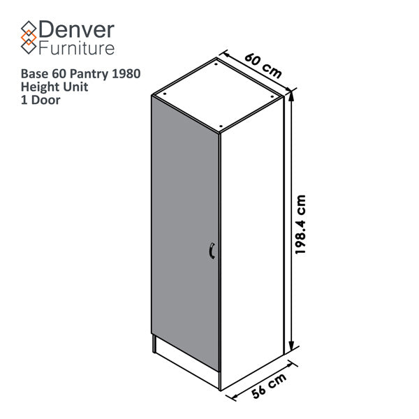 BASE 60  PANTRY 1980 HEIGHT UNIT 1 DOOR | VERMONT SLATE