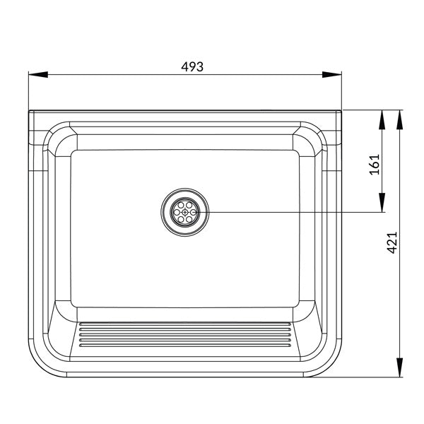 Contractors Washtrough White