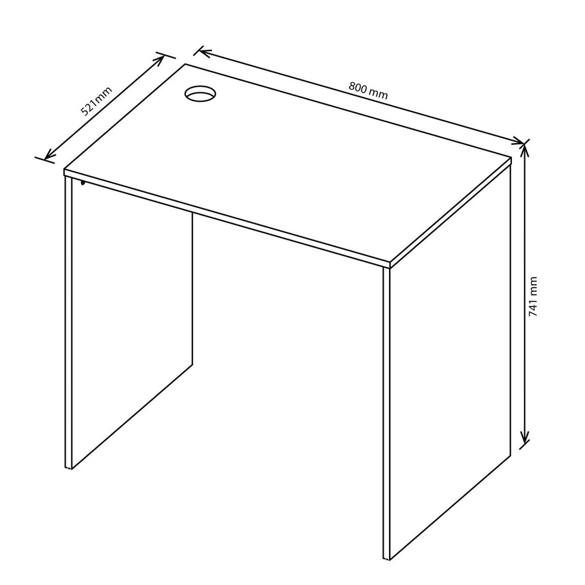 Denver Office Furniture | Compact Small Office Desk | Computer Workstation