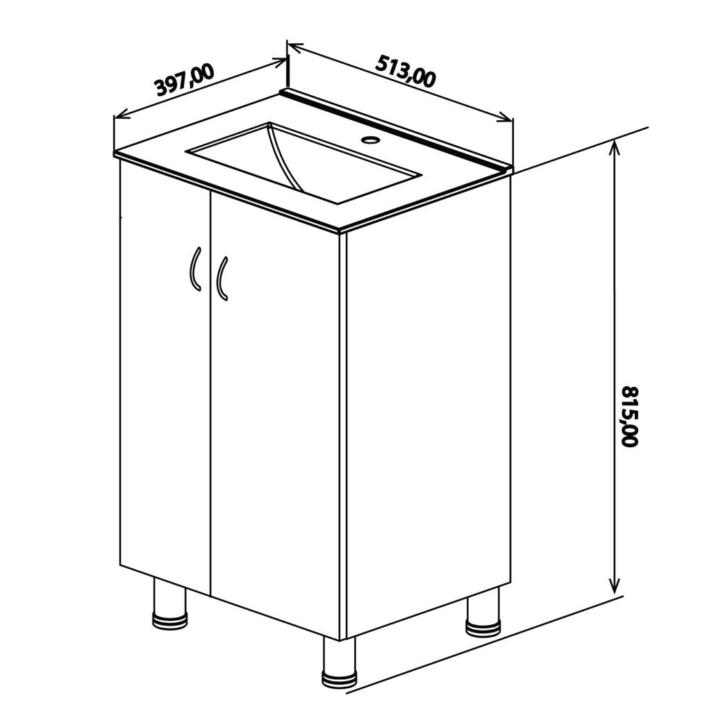 Denver Lusso Jessy Vanity Cabinet