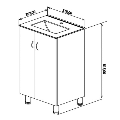 Denver Lusso Jessy Vanity Cabinet