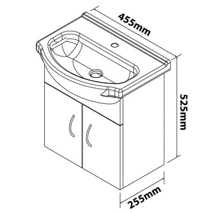 Small Compact Bathroom Vanity Cabinet | Spacesaver | Denver Furniture